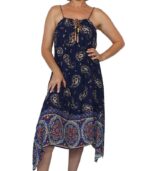 Vestido pico cordón trenzado