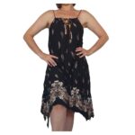 Vestido pico cordón trenzado - Imagen 5