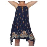 Vestido pico cordón trenzado - Imagen 4