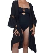 Cárdigan crochet corto manga 3/4