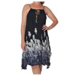 Vestido pico cordón trenzado - VE918-E1-1