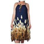 Vestido pico cordón trenzado - VE918-E1-2