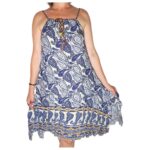 Vestido pico cordón trenzado - VE918-E4-1