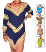 Blusa de crochet bicolor - Imagen 3