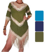 Blusa crochet con flecos - Imagen 3