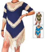 Blusa crochet con flecos - Imagen 2