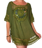 Blusa crochet ovalada larga - Imagen 2