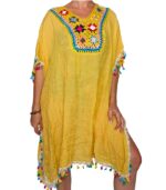 Blusa crochet  etnica con flecos - Imagen 2