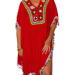 Blusa crochet  etnica con flecos