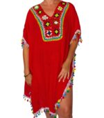 Blusa crochet  etnica con flecos