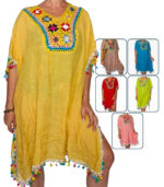 Blusa crochet etnica con flecos - Imagen 4