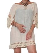 Blusa viscosa crochet en mangas