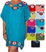 Blusa crochet multicolor con picos - Imagen 3