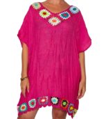 Blusa crochet multicolor con picos - Imagen 2