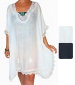 Blusón con encaje y cordón - Imagen 3