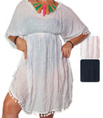 Blusón ribete con pompones - Imagen 4