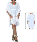 Blusón ribete con pompones