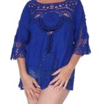 Blusa calada con mangas 3/4 colores