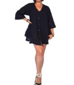 Blusa de algodón manga 3/4 - Imagen 2