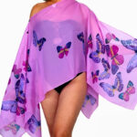 Blusa poncho de gasa
