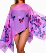 Blusa poncho de gasa