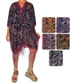 Blusa poncho de brillo con flecos - Imagen 5
