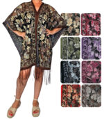 Blusa poncho de brillo con flecos - Imagen 4