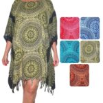 Blusa rayón de flecos - BRF01-E07, ½ Paquetes