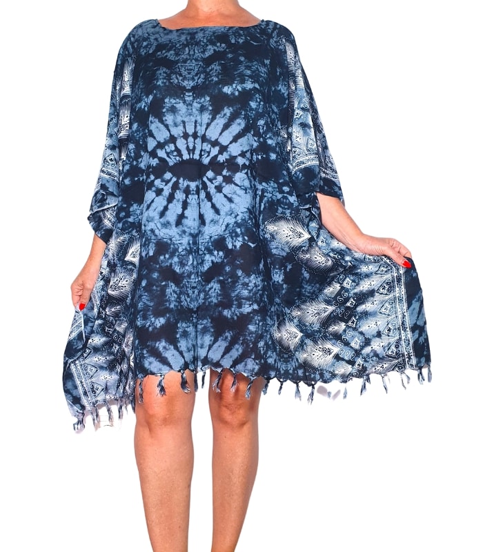 BRF01-Modelo Blusa rayón de flecos - Imagen 1