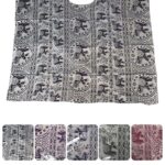 Blusa rayón sin flecos - BRSF01-E04, ½ Paquetes