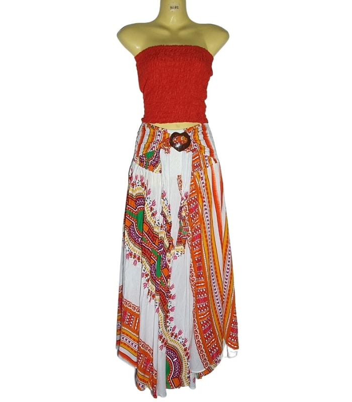 FLC02-1 Falda larga con cinto - Imagen 1