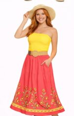 Falda bordada con elástico en la cintura - Imagen 6