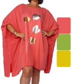 Blusón liso con tulipanes - Imagen 2