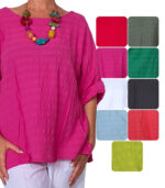 Blusa manga corta lisa - Imagen 3