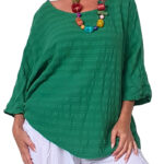 Blusa manga corta  lisa - ITB7264-C4