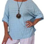 Blusa manga corta  lisa - ITB7264-C7