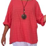 Blusa manga corta  lisa - ITB7264-C8