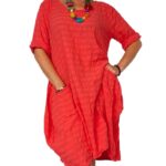 Vestido liso con bolsillo - ITV7278-C10