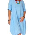 Vestido liso con bolsillo - ITV7278-C02