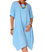 Vestido liso con bolsillo - Imagen 2