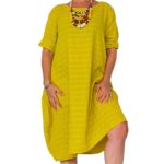 Vestido liso con bolsillo - ITV7278-C04