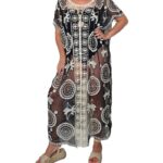 Caftán crochet con encaje