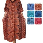 Caftán largo elastizado en cintura - KLR01-E1, ½ Paquetes