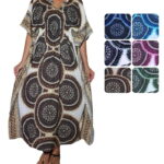 Caftán largo elastizado en cintura - KLR01-E2, ½ Paquetes