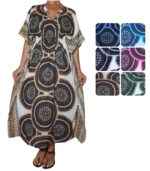 Caftán largo elastizado en cintura - Imagen 4