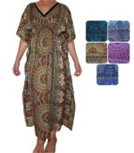 Caftán largo elastizado en cintura - Imagen 7