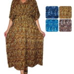 Caftán largo elastizado en cintura - KLR01-E5, ½ Paquetes