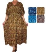 Caftán largo elastizado en cintura - Imagen 5