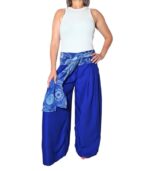 Pantalón con cinto pata ancha - Imagen 3