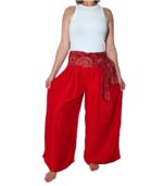 Pantalón con cinto pata ancha - Imagen 2